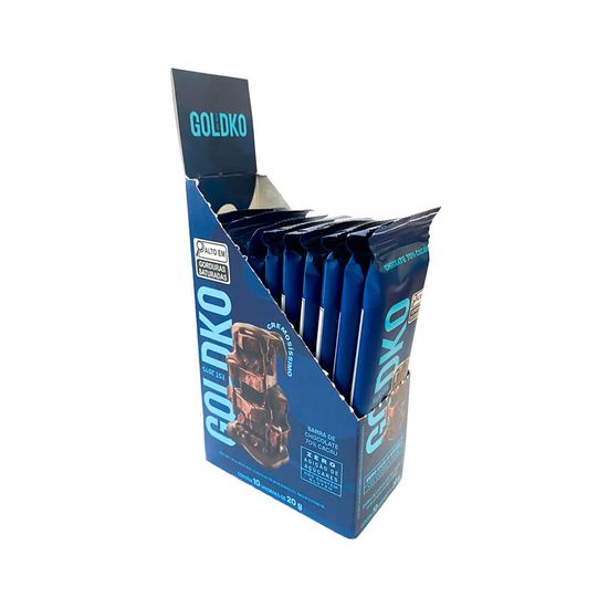 Display - Barra de chocolate 70% cacau zero adição de açúcares 20g