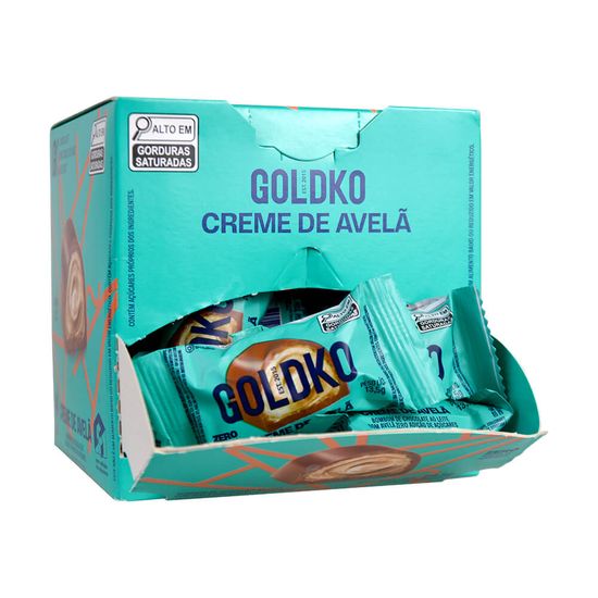 Caixa de bombom creme de avelã zero adição de açúcares (68 Kcal por unidade) – 18 unidades