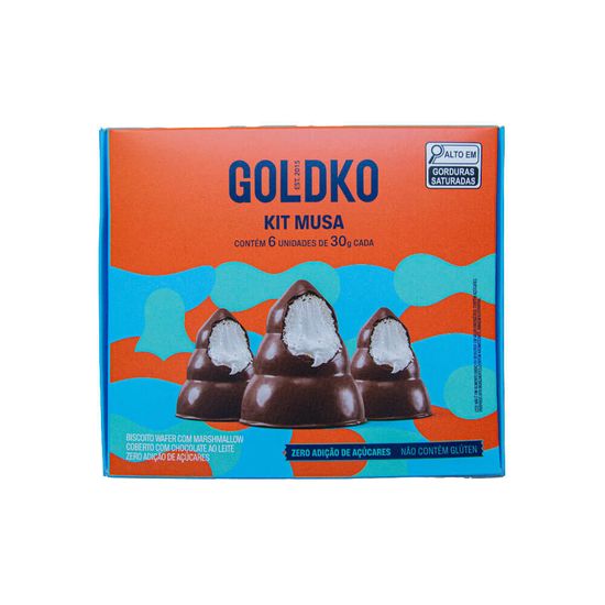 Kit Musa ao leite zero adição de açúcares 30g - 6 Unidades