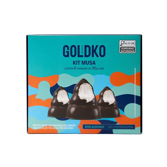 Kit Musa 70% cacau zero adição de açúcares 30g - 6 Unidades