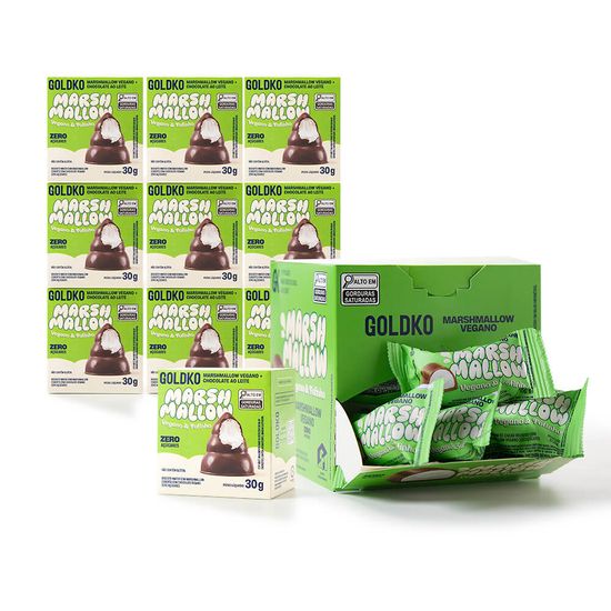 10 Musas Veganas + Caixa de Bombom de marshmallow vegano zero adição de açúcares