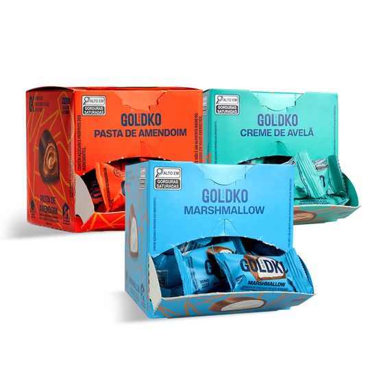 Combo misto bombons 3 sabores zero adição de açúcares – 18 bombons por caixa