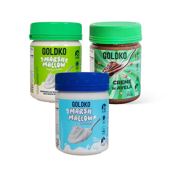 Kit Potes Goldko zero adição de açúcares