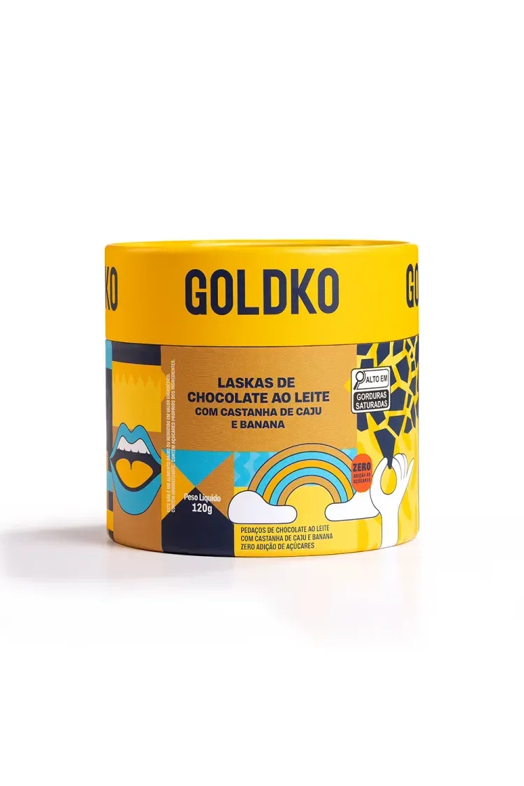 10Ｋゴールド50個 Chocolate com castanha de caju | Banana | Laskas | GoldKo
