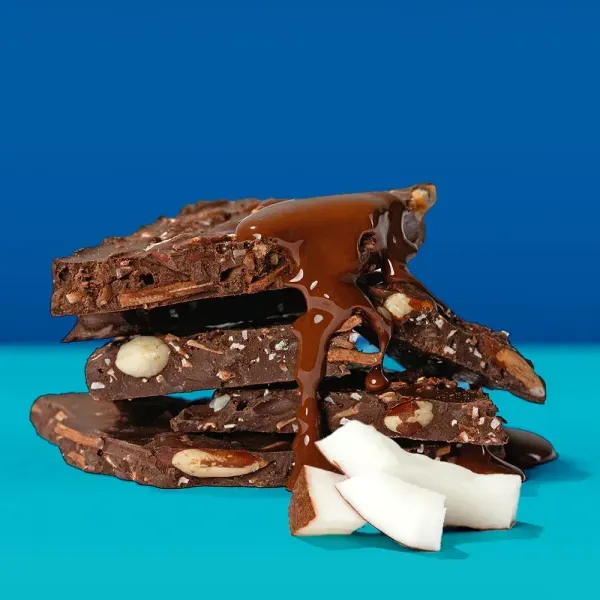 Laskas de chocolate 70% cacau com amêndoas e coco zero adição de açúcares 120g