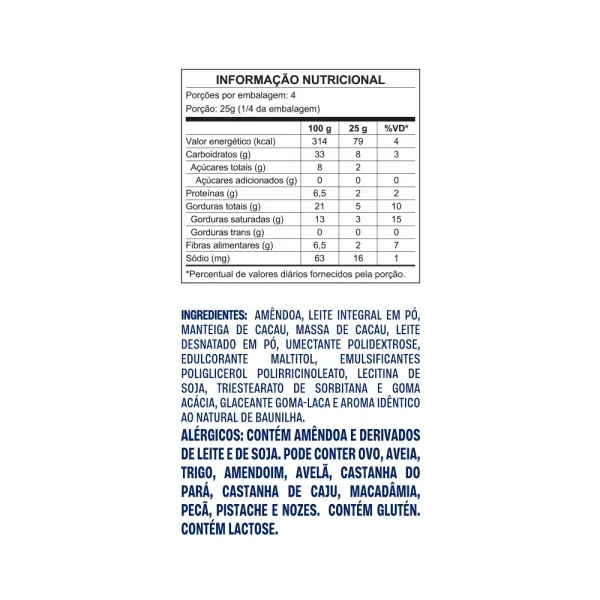 Drageado Presenteável Misto Zero Adição de Açúcares – 210g