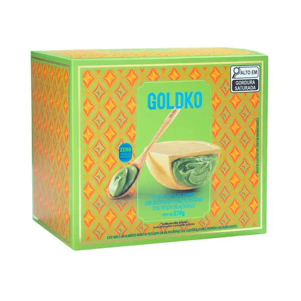 Ovo de Chocolate branco com recheio creme de Pistache zero adição de açúcares 278g