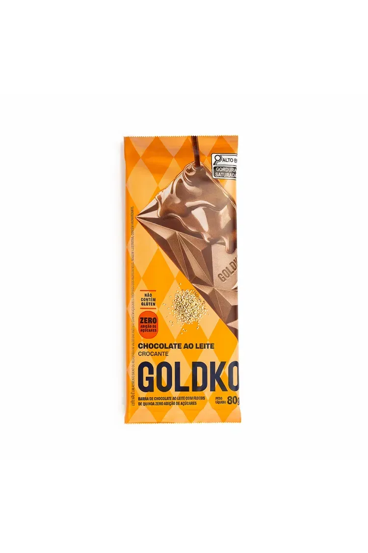 Chocolate ao Leite | Crispy de Quinoa | 80gr | GoldKo